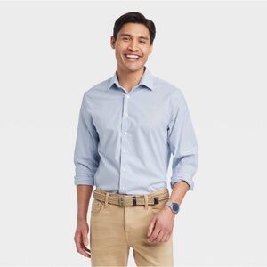 Goodfellow & Co Striped Blue Button-Up Shirt NWT XXL